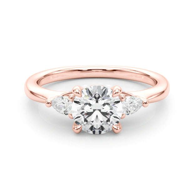 14K Rose Gold 7/8 ct tw New Style Diamond Engagement Ring
