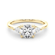 14K Yellow Gold 7/8 ct tw New Style Diamond Engagement Ring