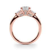 18K Rose Gold 7/8 ct tw New Style Diamond Engagement Ring