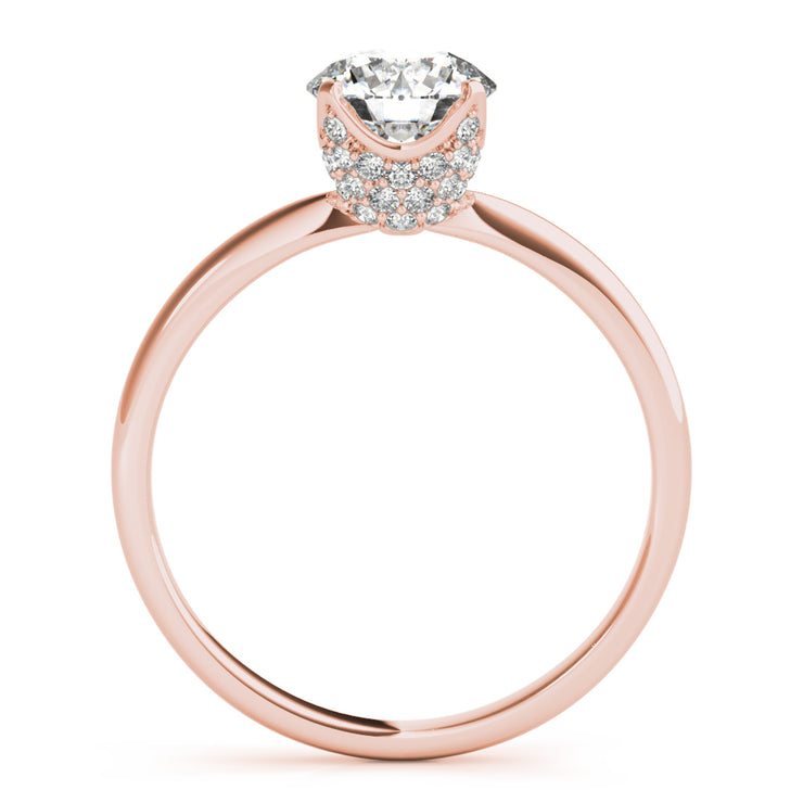 18K Rose Gold 1 1/4 ct tw Solitaire Diamond Engagement Ring
