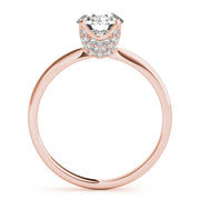 14K Rose Gold 1 1/4 ct tw Solitaire Diamond Engagement Ring