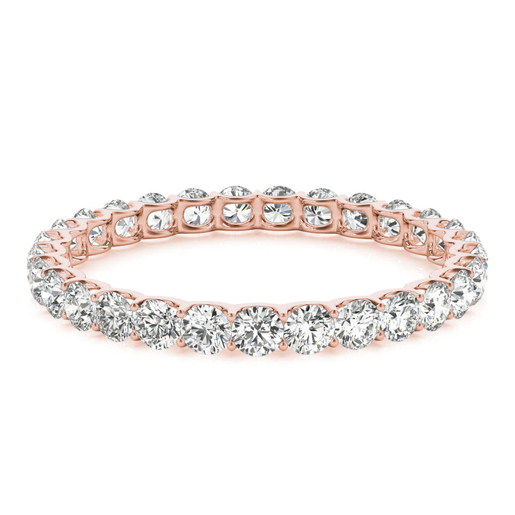 18K Rose Gold 3/4 ct tw Diamond Wedding Ring