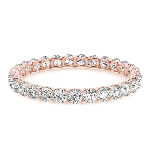 14K Rose Gold 3/4 ct tw Diamond Wedding Ring