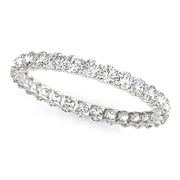 14K White Gold 3/4 ct tw Diamond Wedding Ring
