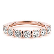 18K Rose Gold 3/4 ct tw Diamond Wedding Ring