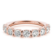 18K Rose Gold 3/4 ct tw Diamond Wedding Ring