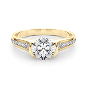 18K Yellow Gold 7/8 ct tw New Style Diamond Engagement Ring