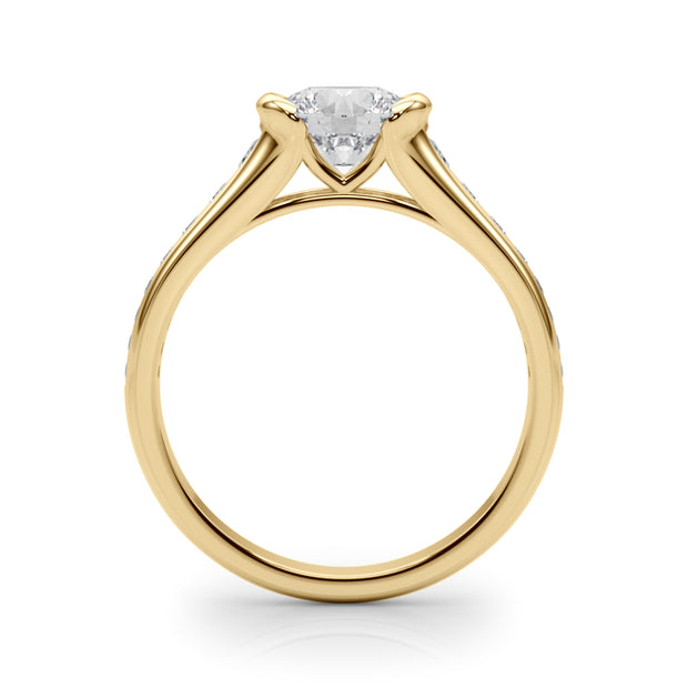 18K Yellow Gold 7/8 ct tw New Style Diamond Engagement Ring