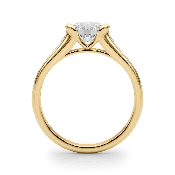 18K Yellow Gold 7/8 ct tw New Style Diamond Engagement Ring