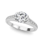 18K White Gold 7/8 ct tw New Style Diamond Engagement Ring