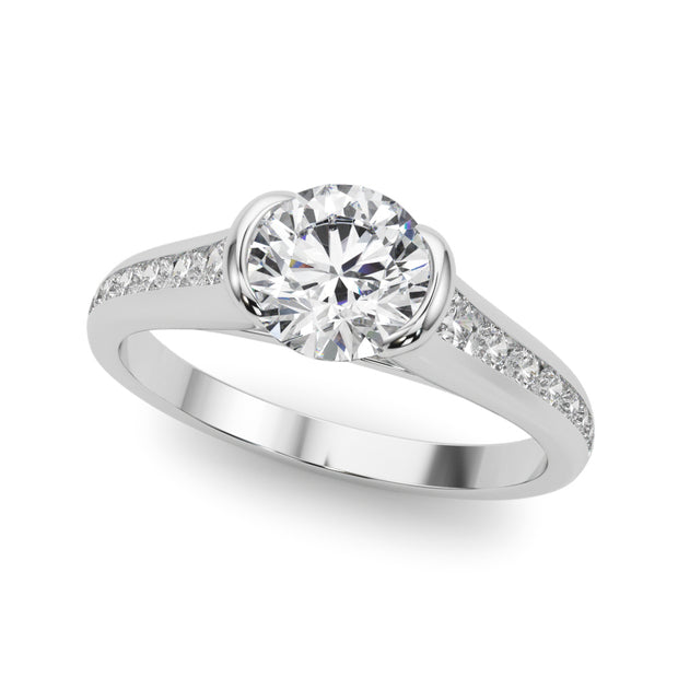18K White Gold 7/8 ct tw New Style Diamond Engagement Ring
