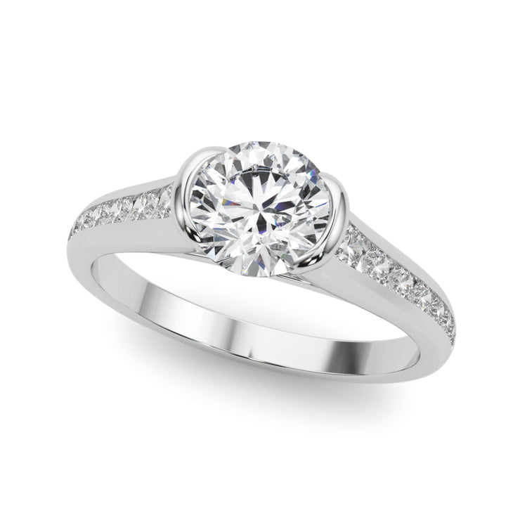 18K White Gold 7/8 ct tw New Style Diamond Engagement Ring