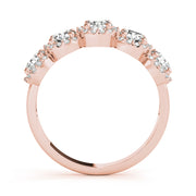 18K Rose Gold 1 1/2 ct tw Diamond Wedding Ring