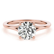 18K Rose Gold 1 ct tw Solitaire Diamond Engagement Ring