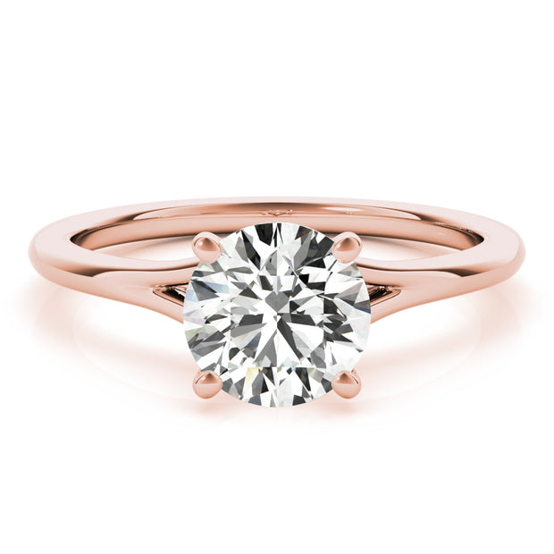 14K Rose Gold 1 ct tw Solitaire Diamond Engagement Ring