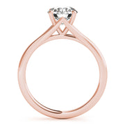 18K Rose Gold 1 ct tw Solitaire Diamond Engagement Ring