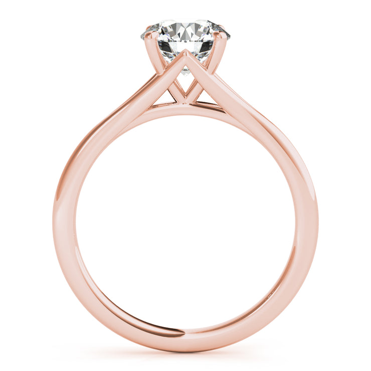 18K Rose Gold 1 ct tw Solitaire Diamond Engagement Ring
