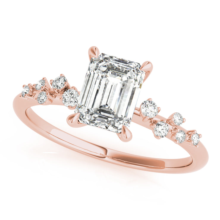 14K Rose Gold 1/2 ct tw Fashion Diamond Engagement Ring