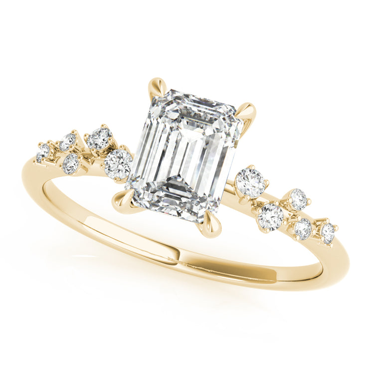 14K Yellow Gold 1/2 ct tw Fashion Diamond Engagement Ring