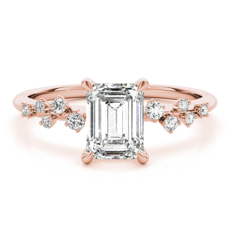 14K Rose Gold 1/2 ct tw Fashion Diamond Engagement Ring