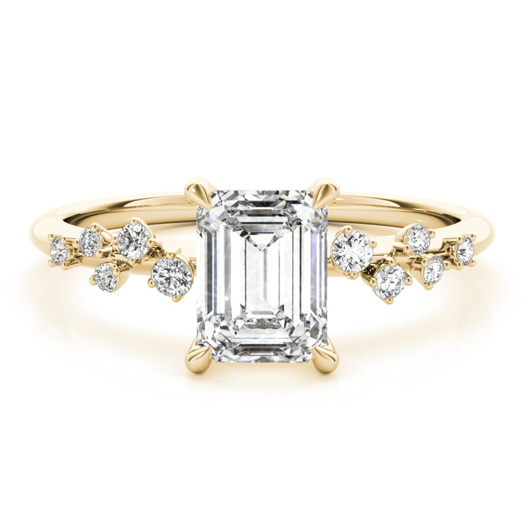 14K Yellow Gold 1/2 ct tw Fashion Diamond Engagement Ring