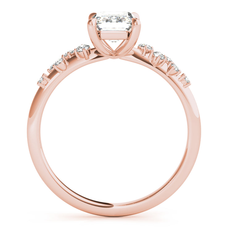 18K Rose Gold 1/2 ct tw Fashion Diamond Engagement Ring