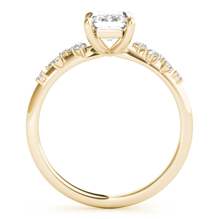 18K Yellow Gold 1/2 ct tw Fashion Diamond Engagement Ring
