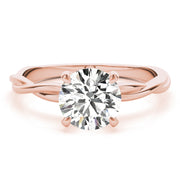 18K Rose Gold 1 ct tw Solitaire Diamond Engagement Ring