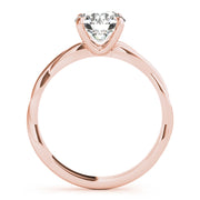 14K Rose Gold 1 ct tw Solitaire Diamond Engagement Ring