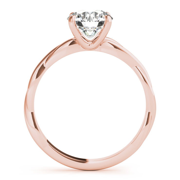 14K Rose Gold 1 ct tw Solitaire Diamond Engagement Ring