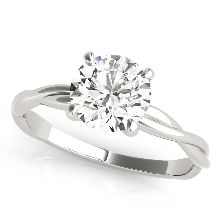 14K White Gold 1 ct tw Solitaire Diamond Engagement Ring