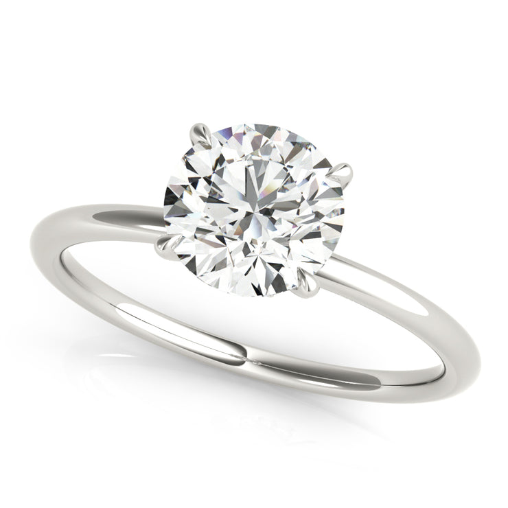 18K White Gold 1 ct tw Halo Diamond Engagement Ring