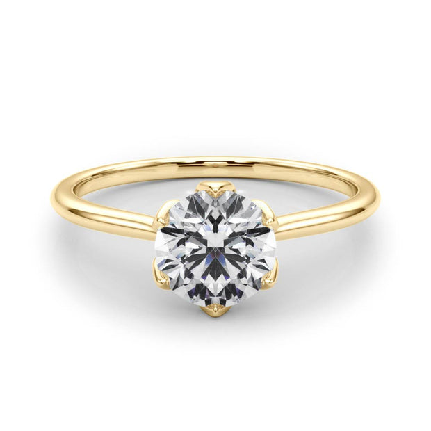 18K Yellow Gold 1 ct tw Solitaire Diamond Engagement Ring