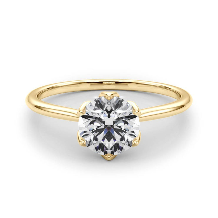 18K Yellow Gold 1 ct tw Solitaire Diamond Engagement Ring