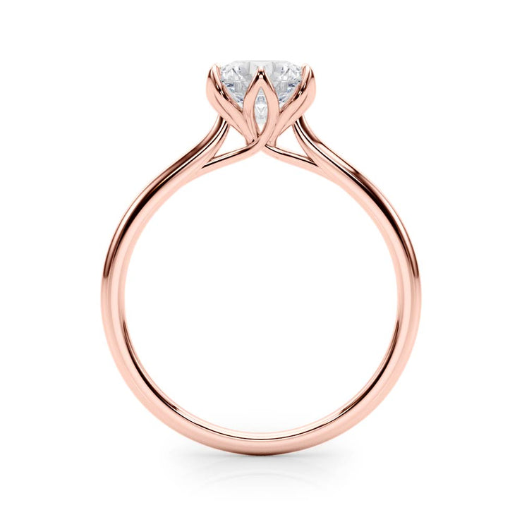 14K Rose Gold 1 ct tw Solitaire Diamond Engagement Ring