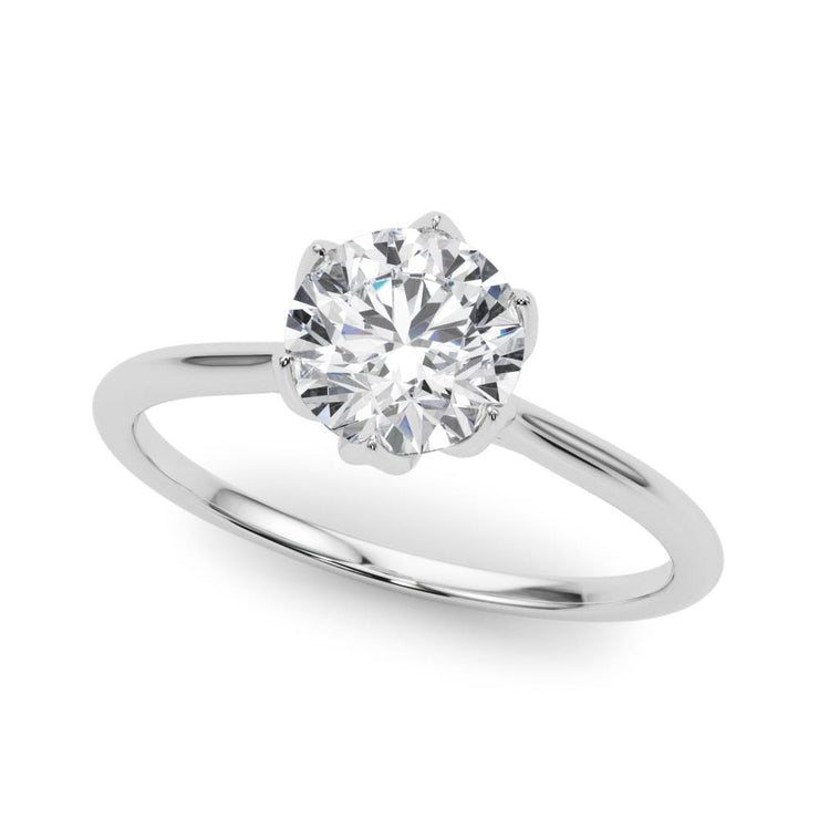 14K White Gold 1 ct tw Solitaire Diamond Engagement Ring