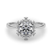 Halo Diamond Engagement Ring