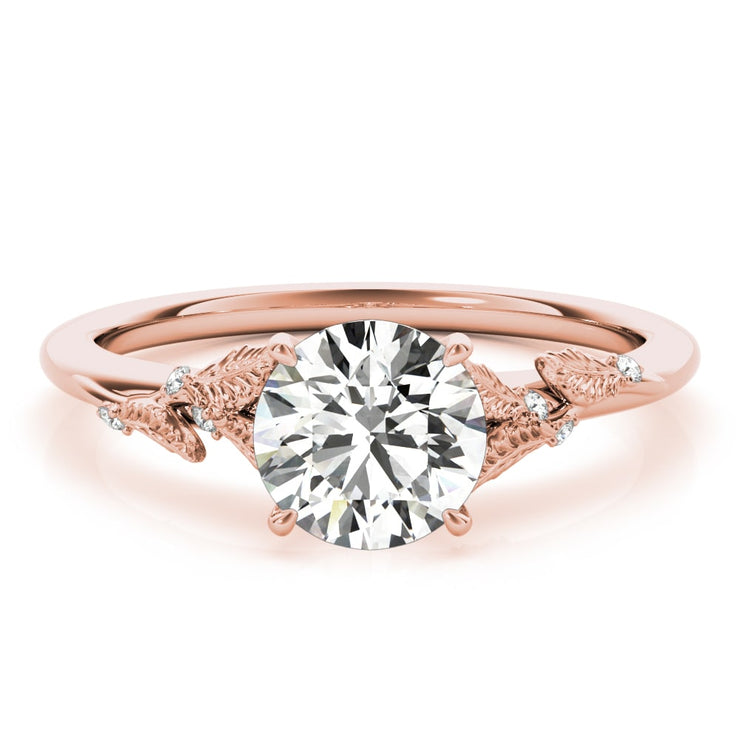 18K Rose Gold 1 ct tw Solitaire Diamond Engagement Ring