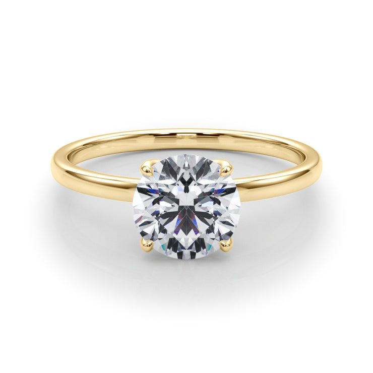 18K Yellow Gold 1 ct tw Solitaire Diamond Engagement Ring