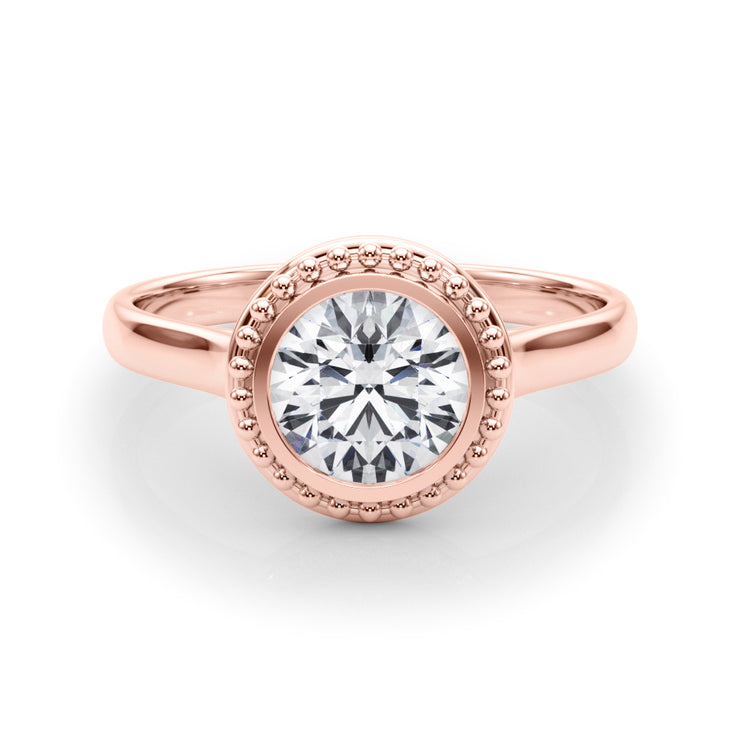 14K Rose Gold 1 ct tw Solitaire Diamond Engagement Ring