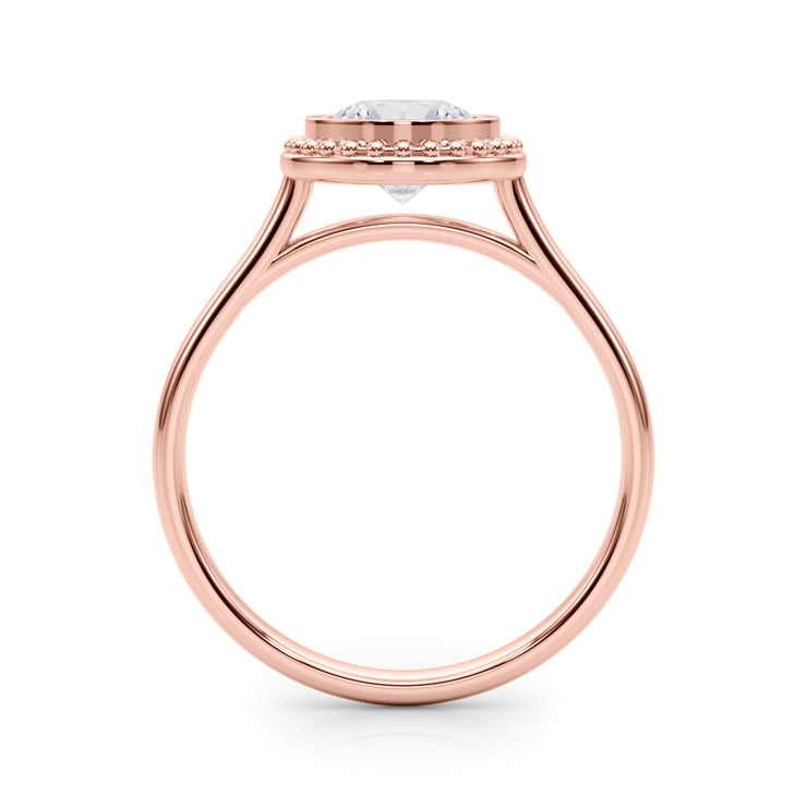 14K Rose Gold 1 ct tw Solitaire Diamond Engagement Ring
