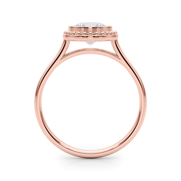 14K Rose Gold 1 ct tw Solitaire Diamond Engagement Ring