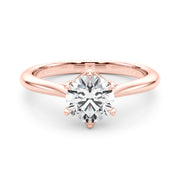 14K Rose Gold 1 ct tw Solitaire Diamond Engagement Ring