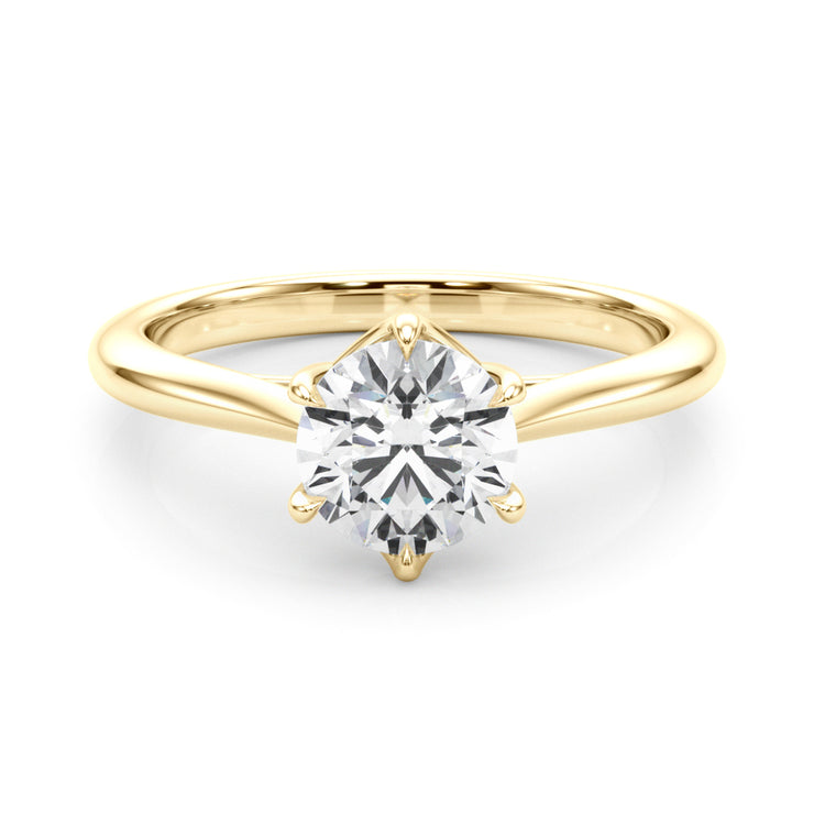 14K Yellow Gold 1 ct tw Solitaire Diamond Engagement Ring