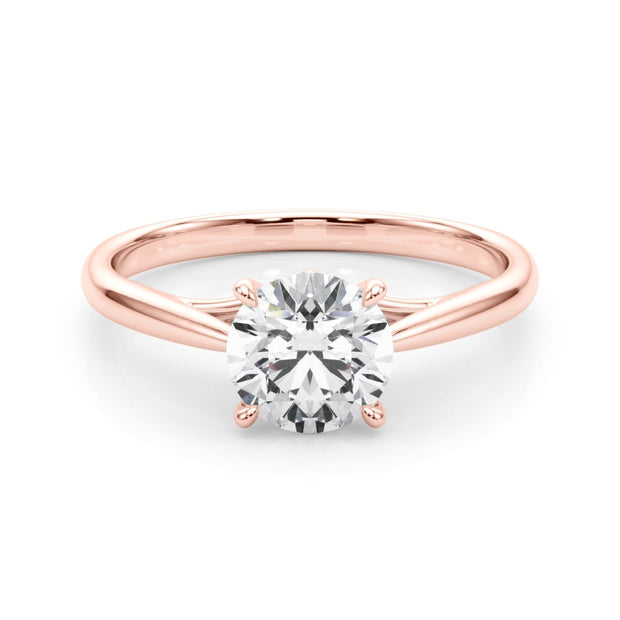 18K Rose Gold 1 ct tw Solitaire Diamond Engagement Ring