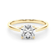 18K Yellow Gold 1 ct tw Solitaire Diamond Engagement Ring