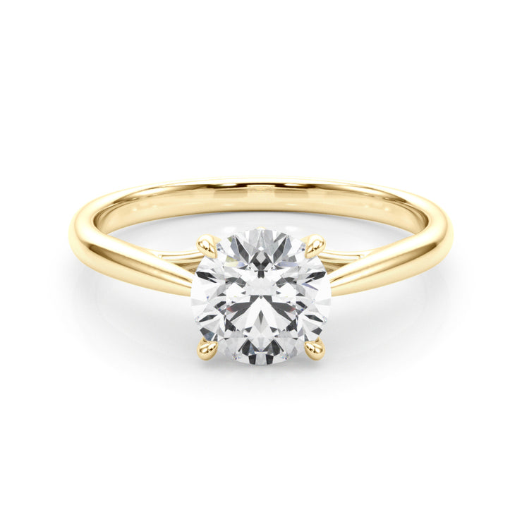 18K Yellow Gold 1 ct tw Solitaire Diamond Engagement Ring