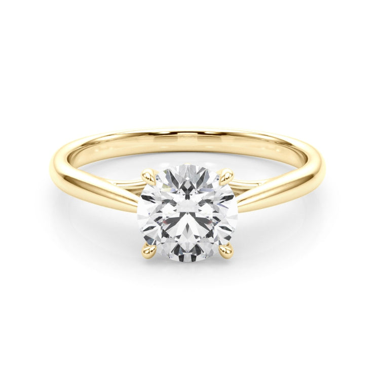 18K Yellow Gold 1 ct tw Solitaire Diamond Engagement Ring