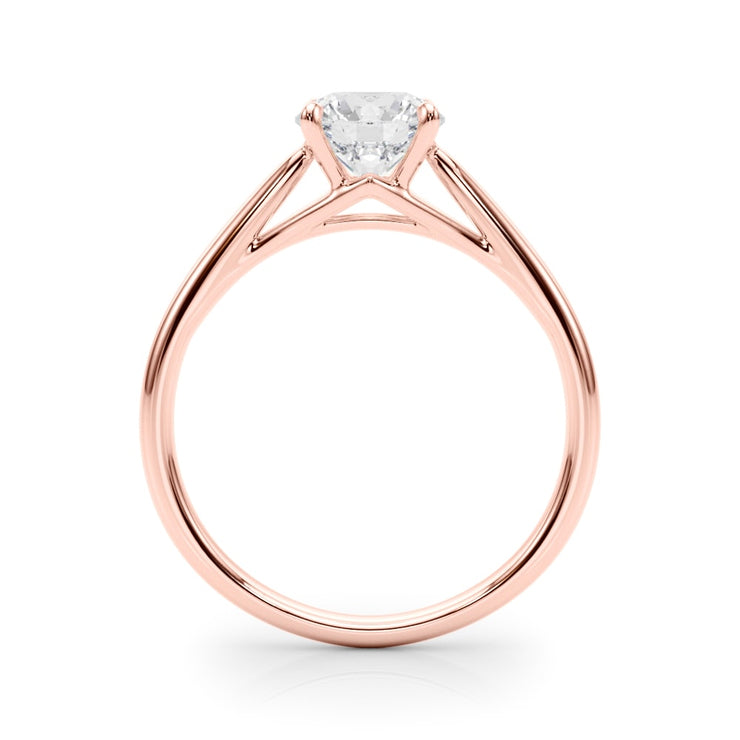 14K Rose Gold 1 ct tw Solitaire Diamond Engagement Ring