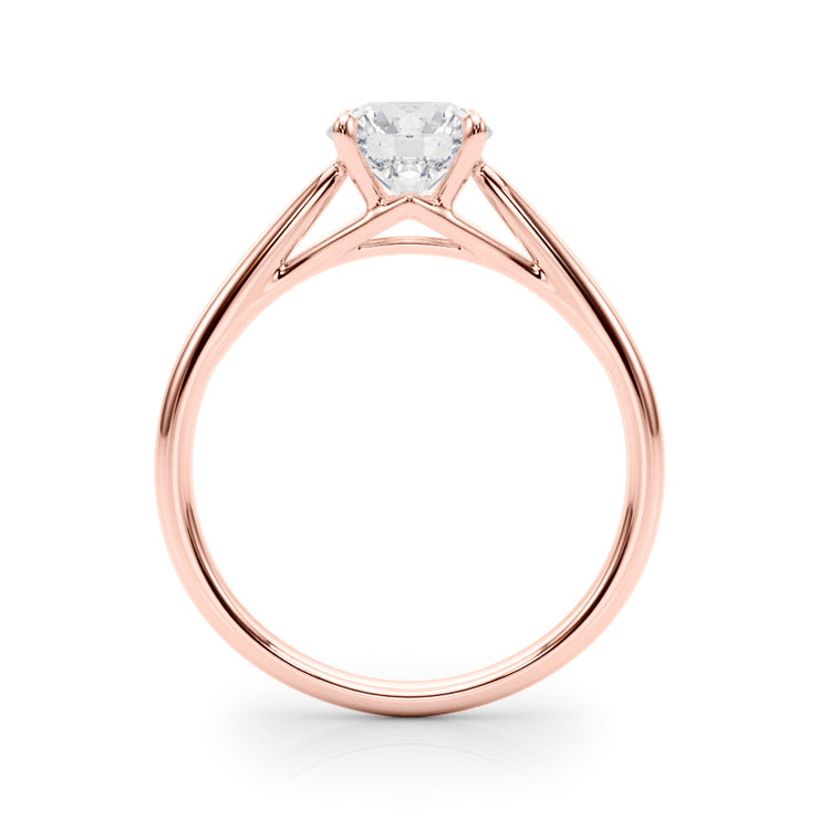 14K Rose Gold 1 ct tw Solitaire Diamond Engagement Ring